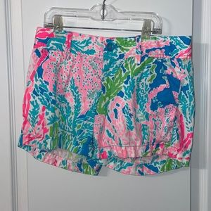 Lily Pulitzer callahan coral reef shorts